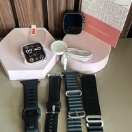 Smartwatch 5G Ultra 3 AI 16GB Série 10 Microwear: Chip, Câmera, NFC e ChatGPT - Original Masculino (Preto) - imagem 4