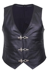 Colete masculino de couro genuíno para motocicleta, enduro, motocross, motocicleta, clube de equitação, cruzeiro, vintage - imagem 2