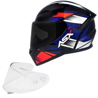 Kit Capacete Masculino ASX City Start Azul Esportivo com Viseira Fumê - Segurança e Estilo - imagem 2