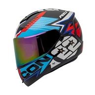 Capacete Peels Icon RT Azul Masculino com Óculos Interno - Segurança e Estilo para Sua Moto - imagem 4