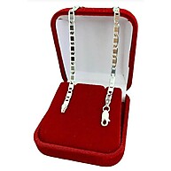 Pulseira Piastrine em Prata 925 Antialérgica 21 cm - Tamanho Masculino - imagem 1