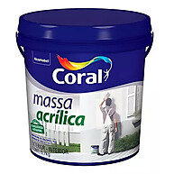 Massa Acrílica Coral 5,7kg: Acabamento Perfeito em Paredes - imagem 1