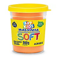 Massa de Modelar Soft 500g: Liberte a Criatividade! - imagem 1