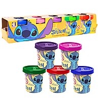 Massinha Disney Stitch: Kit 5 Cores 50g - Cotiplás - imagem 1