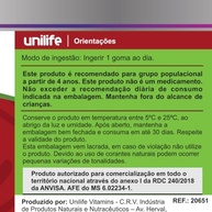 Vinagre de Maçã Bioviton Gummy Unilife Zero Açúcar 30 Gomas Mastigáveis Sabor Maçã - imagem 4