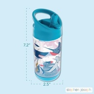 Garrafa Flip Sereia Rosa da Stephen Joseph - Bico Ergonômico e Material Resistente - imagem 4