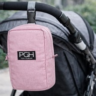 Mini Bolsa Maternidade Térmica Rosa com Alça para Carrinho – Porta Mamadeira e Fraldas BabyGo - imagem 3