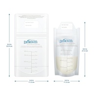 Dr. Brown's Sacos de Armazenamento de Leite Materno - 100 Unidades, 170ml, Sem BPA - imagem 4