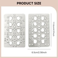 Baoblaze Conjunto de Matrizes para Cortar Olhos de Boneca - Ferramenta de Precisão em Metal para Artesanato - imagem 4