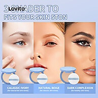 Pó Facial Lovito: Controle de Óleo e Efeito Matte - imagem 2