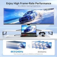 Adaptador USB-C para HDMI 2.1 Cable Matters: 8K 60Hz, 4K 240Hz, HDR e Thunderbolt 4 - imagem 5