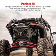 Moldura Traseira Luz Freio Can-Am Maverick X3 2017-2025 - Estilo Fosco Premium - imagem 4