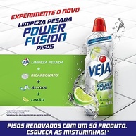 Veja Limpeza Pesada Power Fusion Pisos Limão 500mL - Fórmula Poderosa para Máxima Limpeza e Brilho - imagem 3
