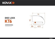 Trava Disco com Alarme Kovix Laranja: Segurança Máxima para Sua Moto! - imagem 4