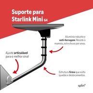 Suporte Splin Starlink Mini Gen4: Alumínio Articulável para Sinal Máximo - imagem 4