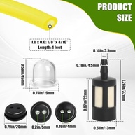 Kit Repotência Podoy MC43: Filtro de Combustível e Argolas para Earthquake E43/E43CE - imagem 3