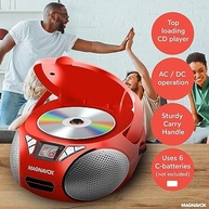 Magnavox Boombox MD6924: Som Portátil com CD, Rádio AM/FM e Entrada AUX - imagem 4