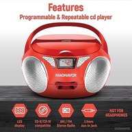 Magnavox Boombox MD6924: Som Portátil com CD, Rádio AM/FM e Entrada AUX - imagem 3