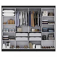 Guarda Roupa Casal Genebra: 8 Portas e 100% MDF - imagem 2
