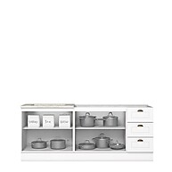 Cozinha Compacta Americana: 2 Peças, 100% MDF - imagem 2