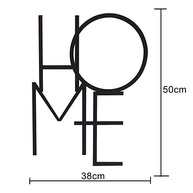 Escultura Decorativa de Parede Home em MDF 6mm Preto - Design Moderno para Ambientes Acogedores - imagem 3