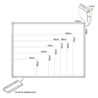 Quadro Branco UV MDF Lilás Soft 60x40 cm - Superfície Premium para Marcadores a Seco - imagem 2