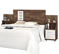 Cabeceira de Cama Casal Queen ou King com Mesas de Cabeceira Florida - Design Moderno em MDF - imagem 5
