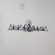 Quadro Santa Ceia Moderna em MDF – Arte Inspiradora para Sala de Jantar - imagem 4