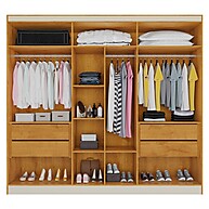 Guarda-Roupa Casal Oslo 6 Portas: Elegância e Espaço em MDF - imagem 2