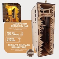 Aparador de Livros Harry Potter Beco Diagonal Iluminado - MDF Bege para Decoração Geek - imagem 3