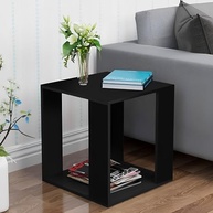 Mesa de Centro Preto Moderna em MDF - Versátil, Resistente e Estilosa para Sala, Quarto ou Escritório - imagem 2