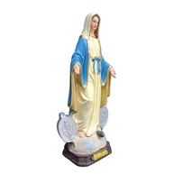 Imagem Nossa Senhora das Graças 30cm em Resina com Medalha Milagrosa - Pintura Detalhada e Design Sereno - imagem 2