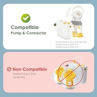 Maymom Tubo para Bomba de Leite Maxflow Pro + - Compatível com Medela PersonalFit, Sem BPA - imagem 4