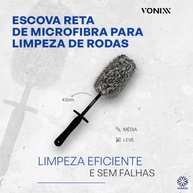 Escova Reta Microfibra Vonixx 43cm: Limpeza Profunda e Segura para Rodas Médias - imagem 4