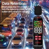Medidor de Ruído Digital Portátil 30-130dB com LCD Retroiluminado e Barra Analógica - imagem 3