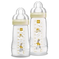 Kit 2 Mamadeiras Easy Active 270ml + 330ml - Bicos Médio e Rápido - imagem 1