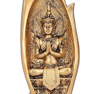 Escultura Budista de Resina - 2 Estátuas de Buda para Decoração Zen e Meditação - imagem 4