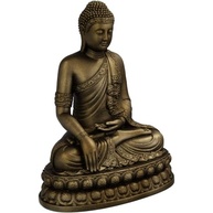Estátua de Buda Sidarta Gautama em Ouro Velho - Posição de Lótus para Meditação e Decoração - imagem 3