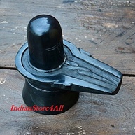 Shiva Lingam em Mármore Preto - Estátua Sagrada Original 10cm para Meditação e Decoração - imagem 3