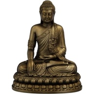 Estátua de Buda Sidarta Gautama em Ouro Velho - Posição de Lótus para Meditação e Decoração - imagem 2