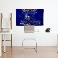 Pôster Megadeth Rust in Peace - Bandeira Decorativa Resistente para Quarto e Área Externa - imagem 3