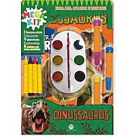 Megakit Dinossauros: Leia, Colora e Brinque! - imagem 1