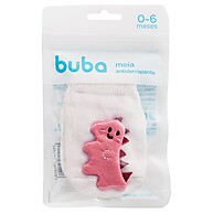 Meia Antiderrapante Dinossauro Buba – Segurança e Estilo para Bebês - imagem 1