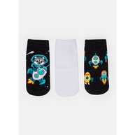 Meia Bebê Tripack Lobo - Puket: Conforto e Estilo! - imagem 1