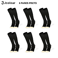 Meias de Futebol Antiderrapantes: Kit 6 Pares Profissionais - imagem 1