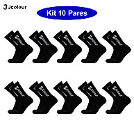 Meias de Futebol Profissional: Kit 10 Antiderrapantes - imagem 1