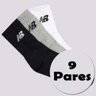 Meias New Balance: Kit 9 Pares Soft Long 🚀 - imagem 1