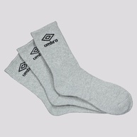 Meias Umbro Cano Alto: Conforto e Estilo em Tripack - imagem 1