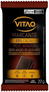 Chocolate Meio Amargo Zero Açúcar - imagem 1