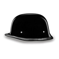 Capacete Daytona Alemão Meio Capacete Preto Alto Brilho - Segurança DOT Aprovada - imagem 4